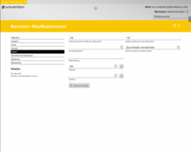 Screenshot Asterisk4UCS Benutzer Telefon und Anrufbeantworter zuweisen
